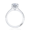 Tacori 18K White Gold 1/2 Way Round Solitaire Engagement Ring HT2581RD8