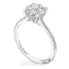 Tacori 18K White Gold 1/2 Way Round Solitaire Engagement Ring HT2581RD8