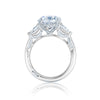 Tacori RoyalT Round 3-Stone Engagement Ring HT2628RD85