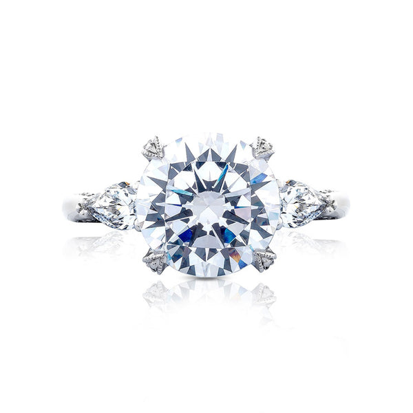 Tacori RoyalT Round 3-Stone Engagement Ring HT2628RD85