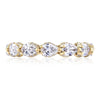 Tacori Classic Crescent RoyalT 3/4 Way Pear Cut Diamond Band HT26426534