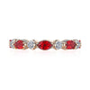 Classic Crescent RoyalT Marquise Ruby and Round Diamond Eternity Band HT2681PK65RB