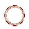Classic Crescent RoyalT Marquise Ruby and Round Diamond Eternity Band HT2681PK65RB