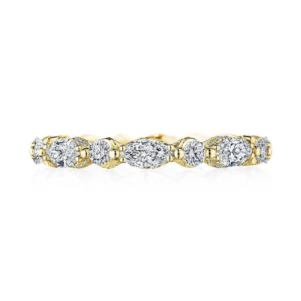 Tacori Marquise and Round 1/2 Way Diamond Band HT2681Y6512