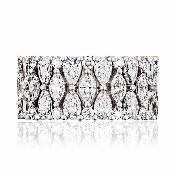 Tacori Classic Crescent RoyalT Marquise and Pear Mosaic Band HT2693W7512