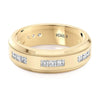 Michael M 14K Yellow Gold Diamond Men's Wedding Band MB118