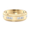 Michael M 14K Yellow Gold Diamond Men's Wedding Band MB118