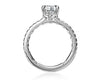 A.JAFFE Oval Center Diamond Pave Engagement Ring ME2021Q/193B