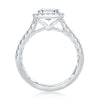 A.JAFFE Emerald Cut Diamond Halo Engagement Ring ME2051Q/201