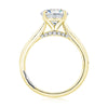 A.JAFFE Solitaire Round Center Diamond Engagement Ring with Peek-A-Boo Diamonds MECRD2543/208