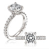 A.JAFFE 18K White Gold Diamond Engagement Ring MECRD3051L/275