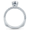 A.JAFFE 14K Rose Gold Oval Center Diamond Engagement Ring MES867/132