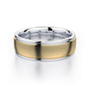 Michael M Two-Tone 14K White Gold & Yellow Gold Men's Wedding Band MB106
