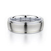 Michael M Two-Tone 14K White Gold & Yellow Gold Men's Wedding Band MB106