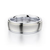 Michael M Two-Tone 14K White Gold & Yellow Gold Men's Wedding Band MB106