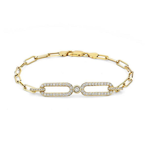 Michael M Double Link ID Bracelet BR354M