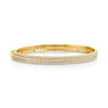 Michael M Europa 14K Yellow Gold Diamond Bangle Bracelet BR447