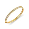 Michael M Europa 14K Yellow Gold Diamond Bangle Bracelet BR447