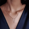 Michael M Geometric Triangle Diamond Pendant P226