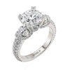 Michael M Trinity Diamond Engagement Ring R471-2