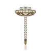 Michael M Defined Graduated Halo Oval Center Engagement Ring R739-3OV