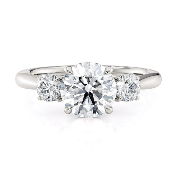 Michael M Trinity Round Diamond Engagement Ring R805-1.5