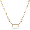 Michael M Small Pavé Link Necklace CN353