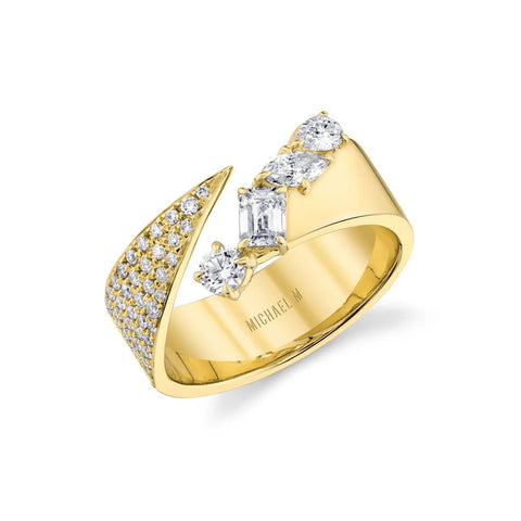 Michael M Montage Diamond Split Band With Pave B551