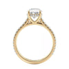 Michael M Crown Oval Center Diamond Engagement Ring R749-2 Oval