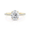 Michael M Crown Oval Center Diamond Engagement Ring R749-2 Oval