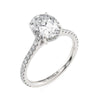 Michael M Crown Oval Center Diamond Engagement Ring R749-2 Oval