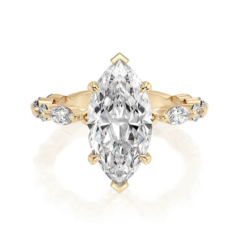 Michael M Montage Marquise Center Diamond Engagement Ring R802-3 Marquise