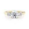 Michael M Trinity 18K White Gold Engagement Ring R805-1.5RD