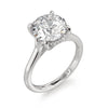 Michael M Crown Hidden Halo Solitaire Engagement Ring R828-3 Round
