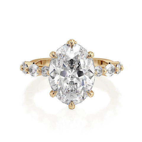 Michael M Monarch Oval Center Diamond Engagement Ring R837-3 Oval