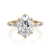 Michael M Monarch Oval Center Diamond Engagement Ring R837-3 Oval
