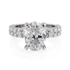 Michael M Meksian Oval Center Diamond Engagement Ring R903-3