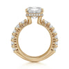 Michael M Meksian Emerald Cut Center Diamond Engagement Ring R904-3 Emerald