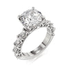 Michael M Meksian Round Center Diamond Engagement Ring R905-3 Round