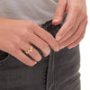 Michael M Carve Large Repeat Shape Ring F456