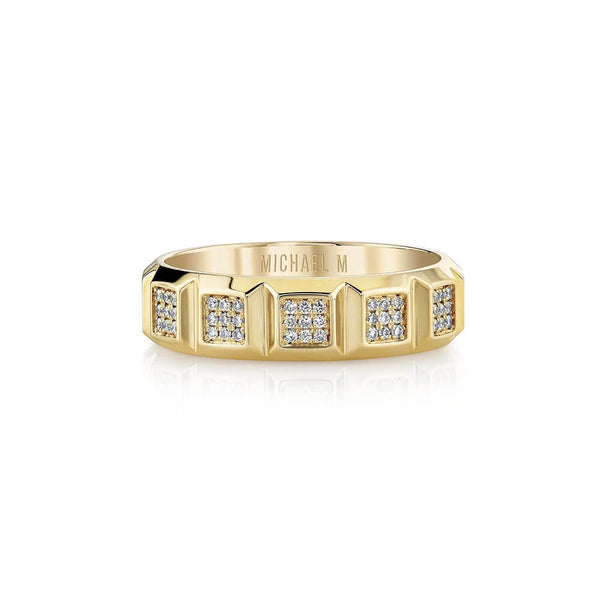 Michael M 14K Yellow Gold Men's Band MB120PV