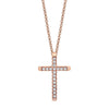 Michael M Small Diamond Cross Pendant P139S-14K