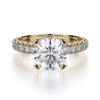 Michael M Round Center Engagement Ring CROWN R716-2