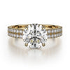 Michael M Crown Round Center Diamond Engagement Ring R747-1.5