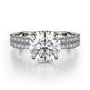 Michael M Crown Round Center Diamond Engagement Ring R747-1.5