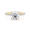 Michael M Crown Round Center Engagement Ring R753-2