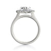 Michael M Stella 18K White Gold Pear Shape Center Engagement Ring R766-2