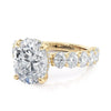 Michael M CROWN Oval Center Diamond Engagement Ring R795-4