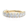 Michael M Halfway Oval Cut Diamond Wedding Band R795B