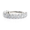 Michael M Halfway Oval Cut Diamond Wedding Band R795B